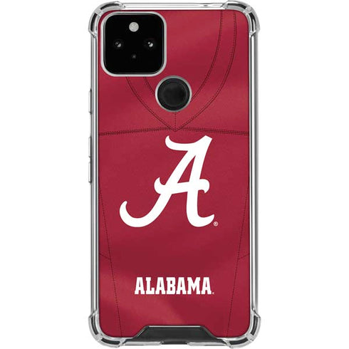 University of Alabama Maroon Jersey Google Pixel 5 Clear Case